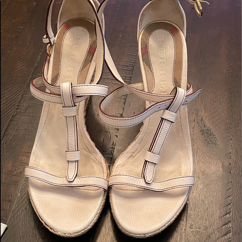 Burberry wedges.